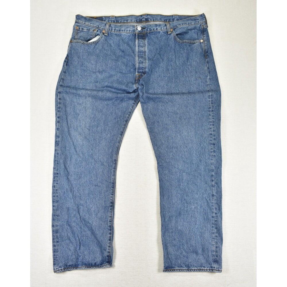 Levi's 501 Original Fit Button Fly Denim Jeans Blue Men's Size 44x30